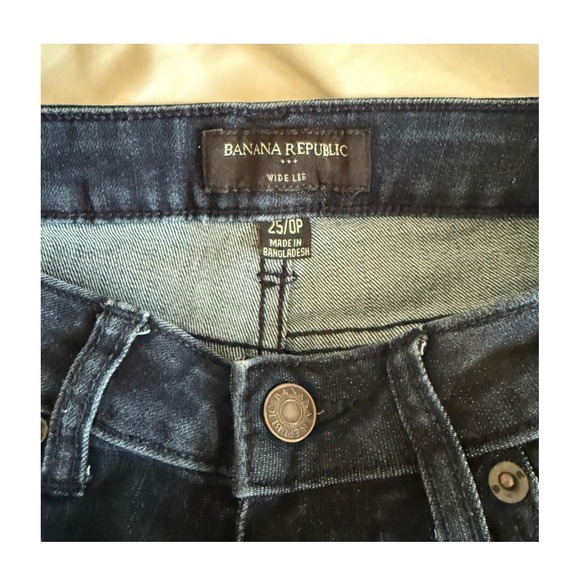 Banana Republic Dark Wash Wide Leg Size 25 0P - Picture 3 of 4